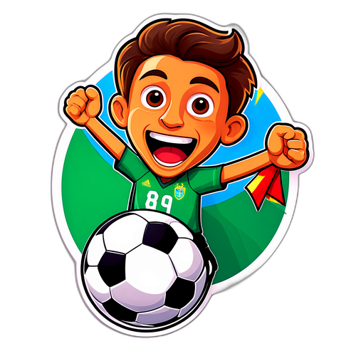 A Casa Pia fan in team colors