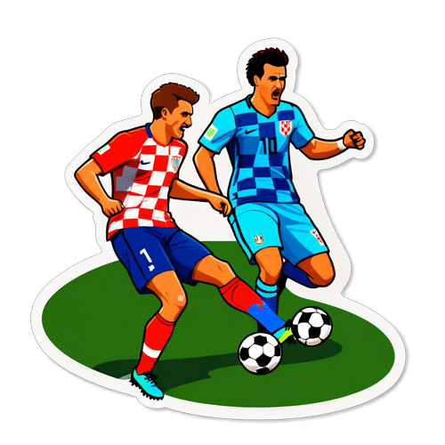 Aksi Membara! Pertarungan Hebat Pemain Croatia dan Portugal Dalam Pertandingan Bola Sepak!