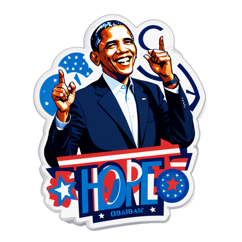 Oppdag Håpets Symbol: Det Utrolige Klistremerket av Barack Obama som Inspirerer!