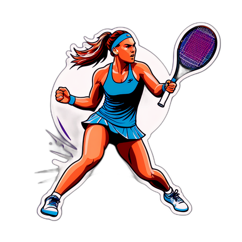 Sticker ng Makapangyarihang Backhand ni Aryna Sabalenka