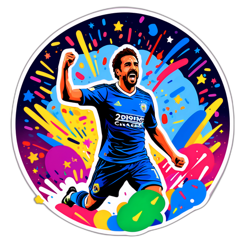 Gonzalo García Merayakan Gol