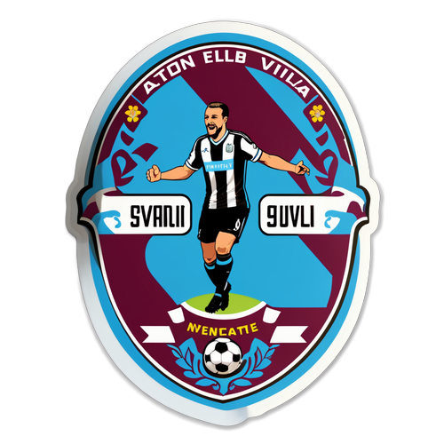 Sticker Persaingan Mesra Newcastle vs Aston Villa