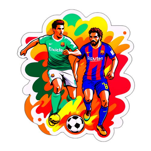 Fotballkamp mellom Barcelona og Elche