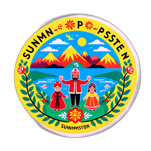 Fargerik klistremerke for Sunnmørsposten