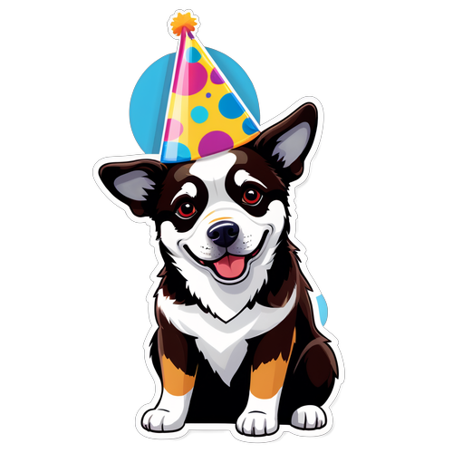 Get Ready to Paw-ty! Celebrate National Dog Day with This Adorable Canine in a Party Hat!