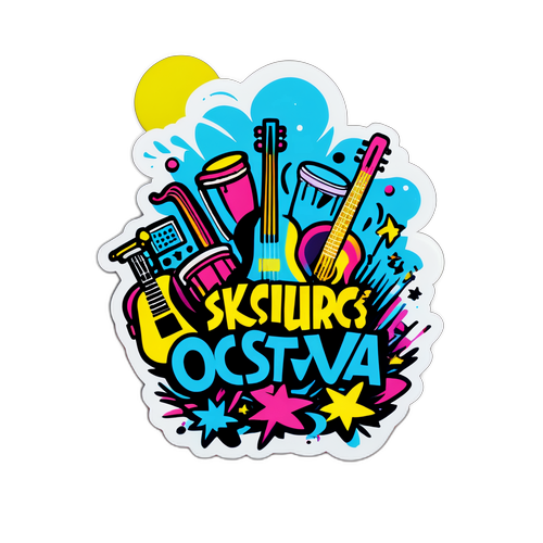 Festival scene samolepka pro Colours of Ostrava