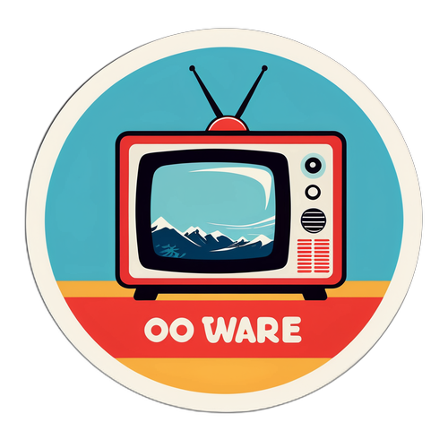 Vintage TV2.no Klistremerke