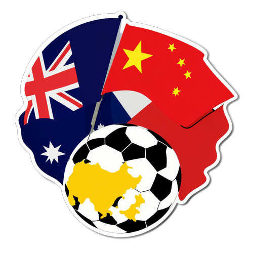 Perseteruan Sporty! Bendera Australia dan China Beradu Dalam Bola Sepak!