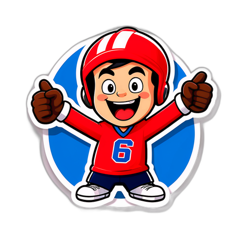 สติ๊กเกอร์ตัวการ์ตูนเชียร์ฟุตบอล