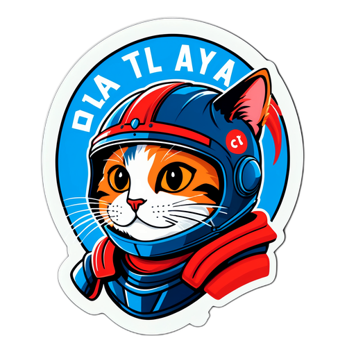 Chú mèo đội mũ bảo hiểm chiến đấu