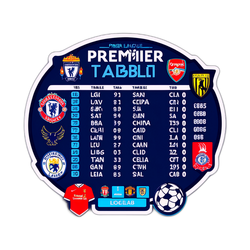 สติกเกอร์ตารางพรีเมียร์ลีก