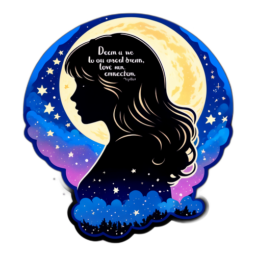 Adesivo da sogno con silhouette