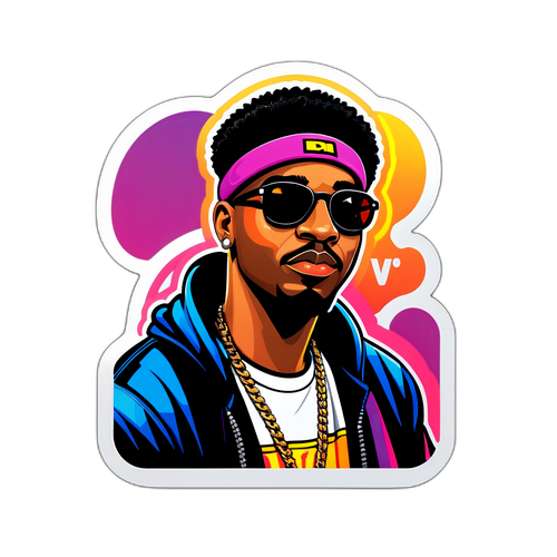 Modern design dope man sticker a hip-hop kultúra ünneplésére