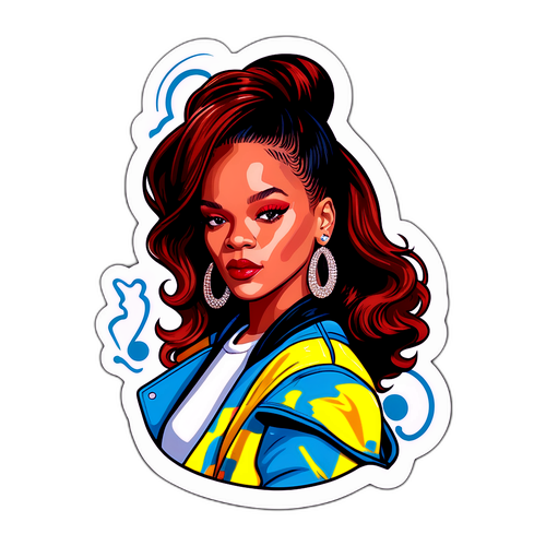 Hauska ja glamouröösi Rihanna-tarra