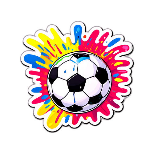 Stiker Sepak Bola Penuh Warna