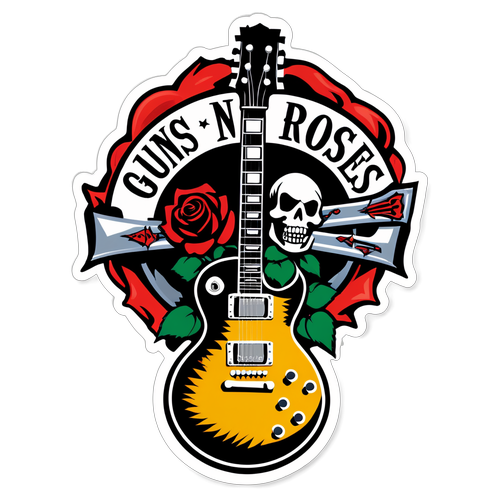 Guns N' Roses Klistret Badge