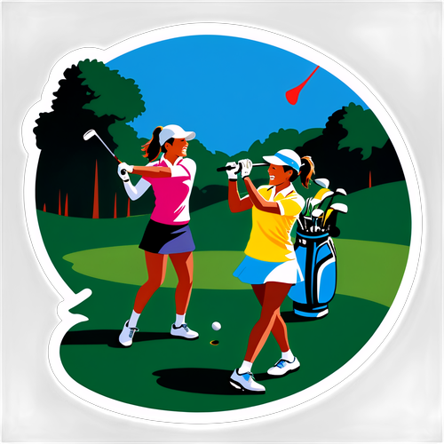 LPGA 대회 장면 스티커