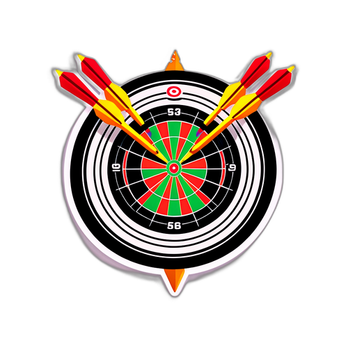 Treffgenauheit - Dartboard Aufkleber