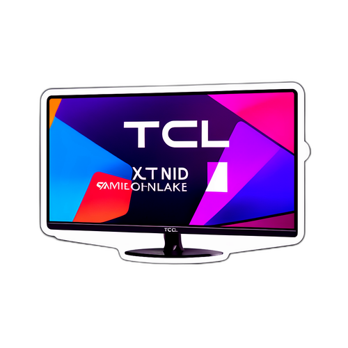 Autocollant TCL avec Écran Plat Coloré