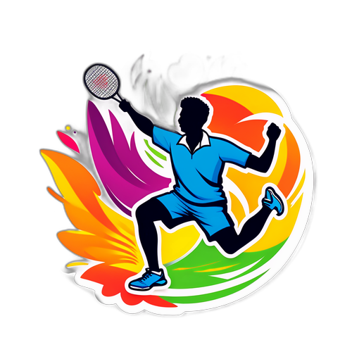 สติ๊กเกอร์สำหรับการแข่งขันแบดมินตันอินเดียโอเพ่น