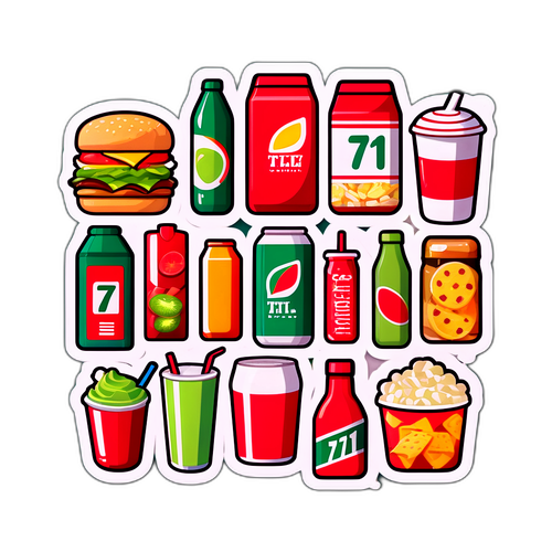 7-11便利店商品貼紙