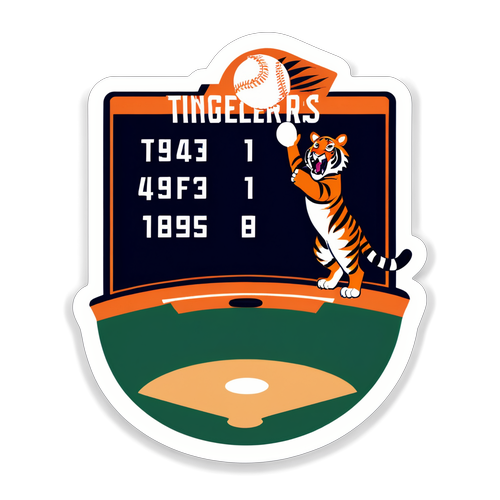 Playful Tigers Victory Sticker