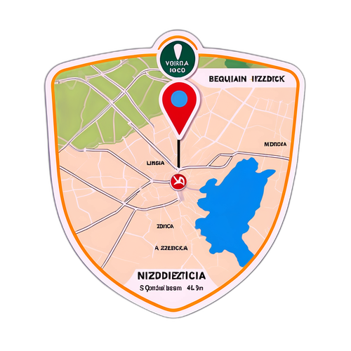 Sticker z informacjami o wypadku koło Nidzicy