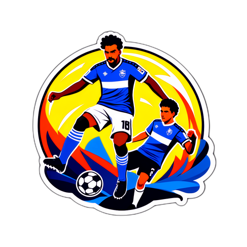 Fierce Emelec vs El Nacional Soccer Showdown Sticker