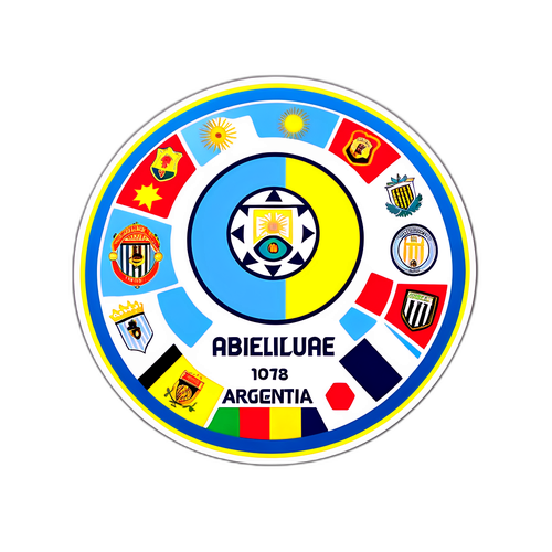 Sticker conmemorativo del fútbol argentino