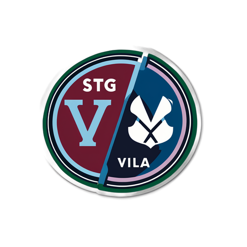 Adesivo Rivalidade Aston Villa x Tottenham