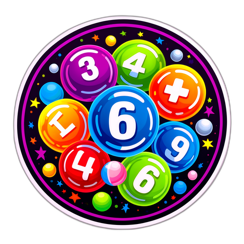 Autocolant inspirat de loteria 6 din 49