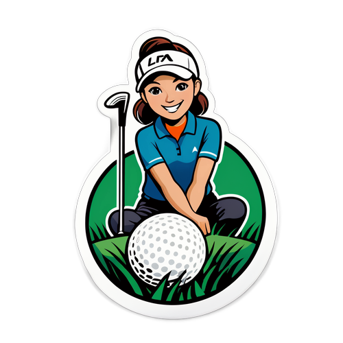 LPGA 골프 스티커