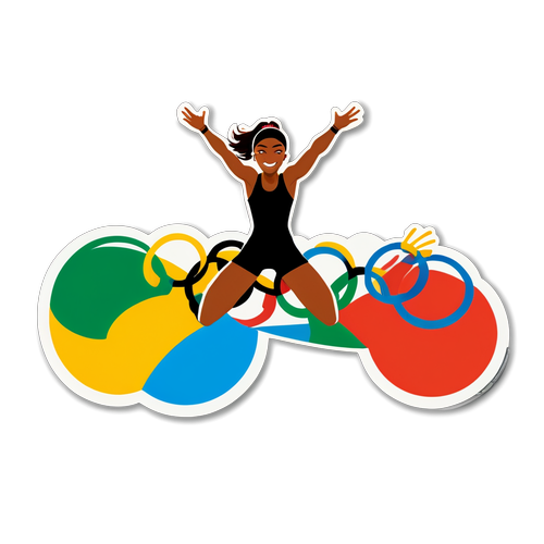 Unleash Your Potential: Soar to New Heights with This Inspirational Olympic Athlete Sticker!