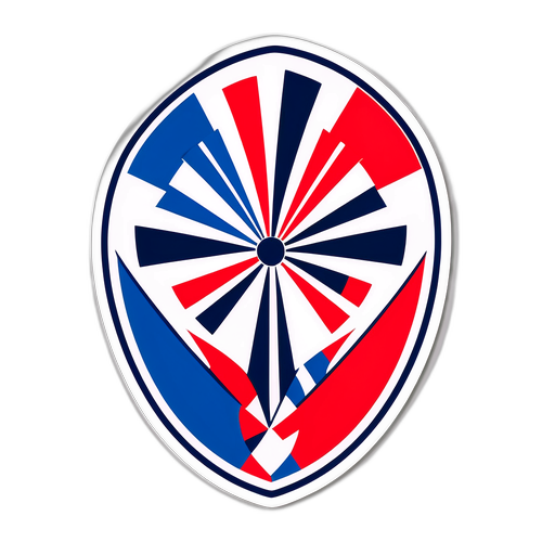 Графіка стилізованого герба національної команди Франції