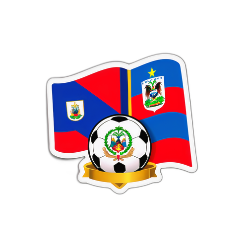 Stiker Pertandingan Haiti dan Honduras