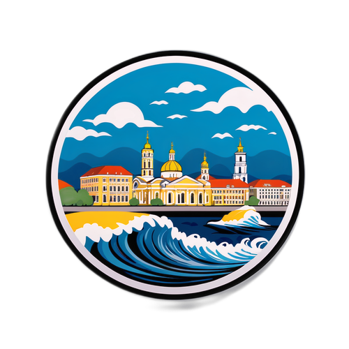 Символічна наліпка з новинами з Одеси