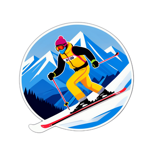 Schior elegant în costum de iarnă