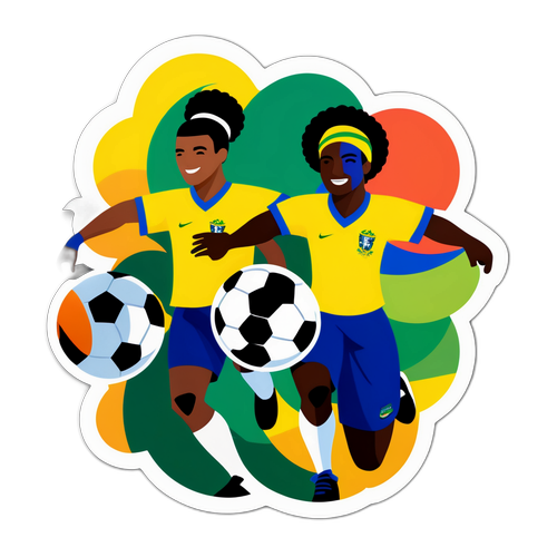 Stiker Semangat Tim Piala Brasil