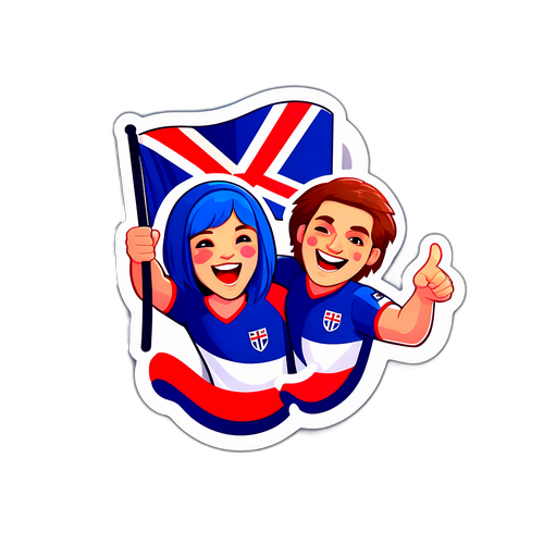 Người hâm mộ Iceland vui vẻ