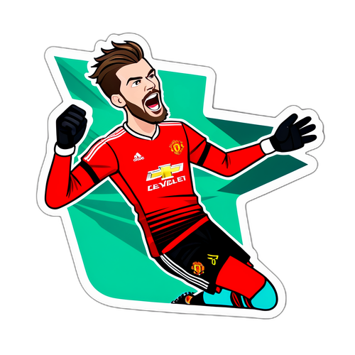 Kartun David De Gea Menyelamatkan Gawang