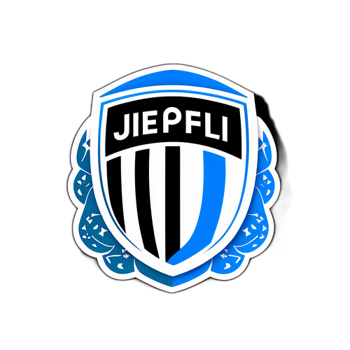 Fußballmuster mit Logos von Napoli und Juventus