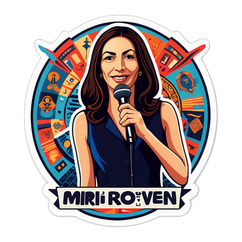 עיצוב מרשים של מירי רגב מחזיקה מיקרופון