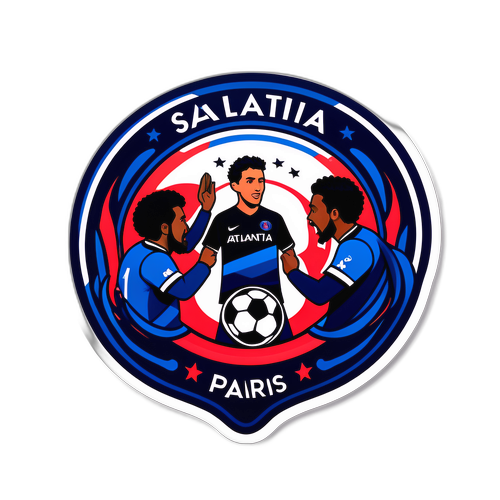 Futbalový zápas PSG a Atalanta