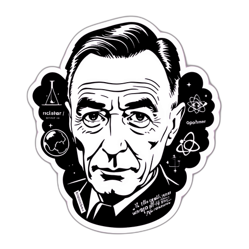 Μινιμαλιστικό αυτοκόλλητο Οπενχάιμερ