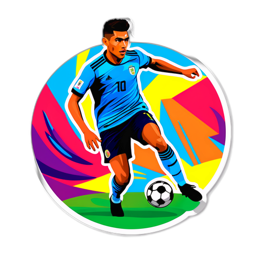 Stiker Ángel Correa dalam Aksi