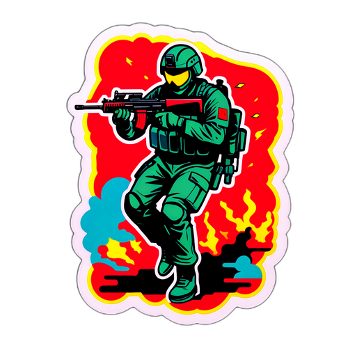 PLA特种兵演练贴纸