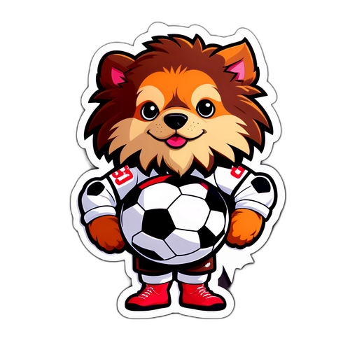 Desain Sticker Juguetón Maskot CA Lanús