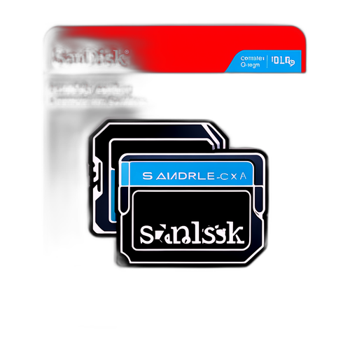 산디스크 기술을 대표하는 상징과 슬로건의 스티커