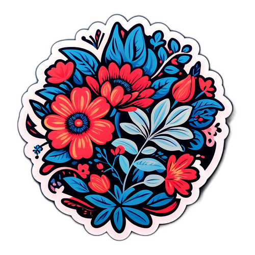 Blomsterklistermærke til Irina Olsen