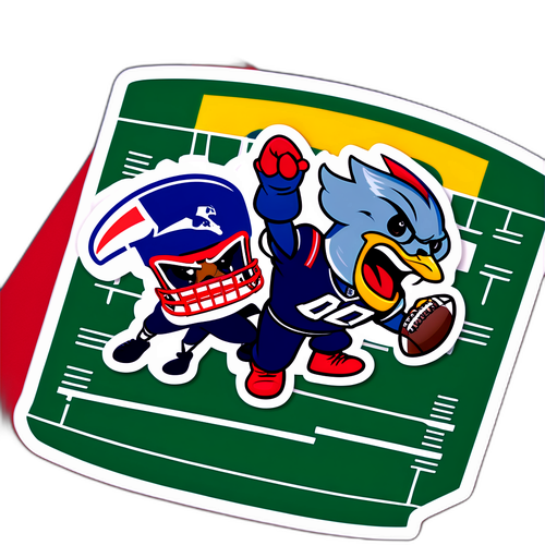 Adesivo do Jogo Bills x Patriots